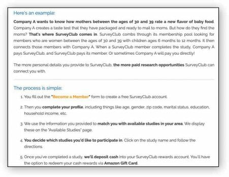 how survey club works